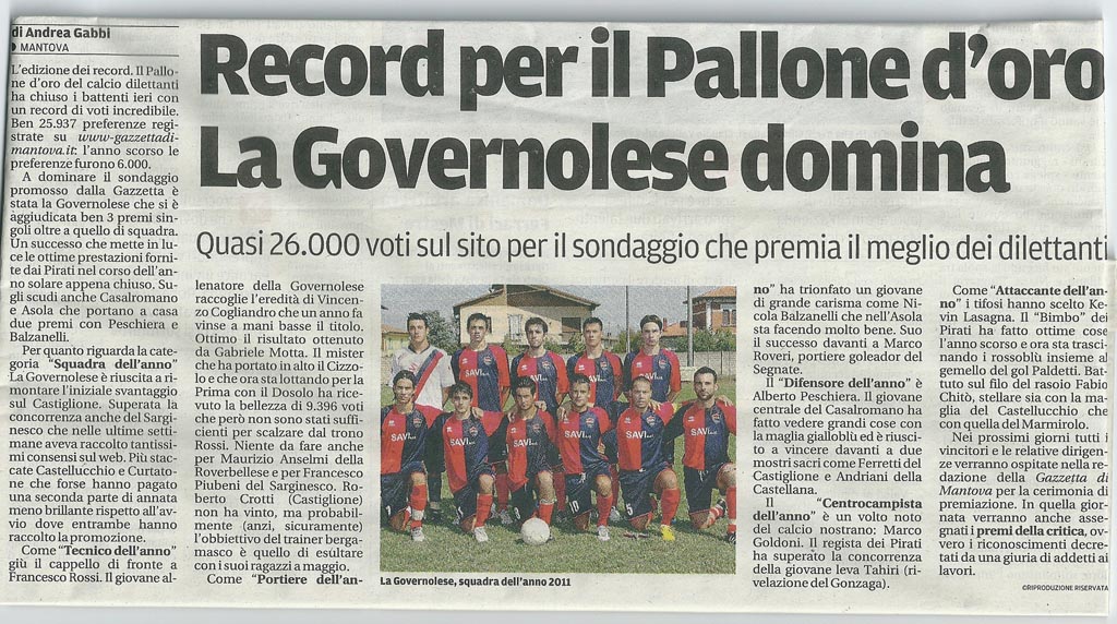 PALLONE D'ORO 2011